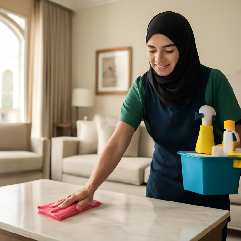 شركة تنظيف معتمدة في أبوظبي بالساعات