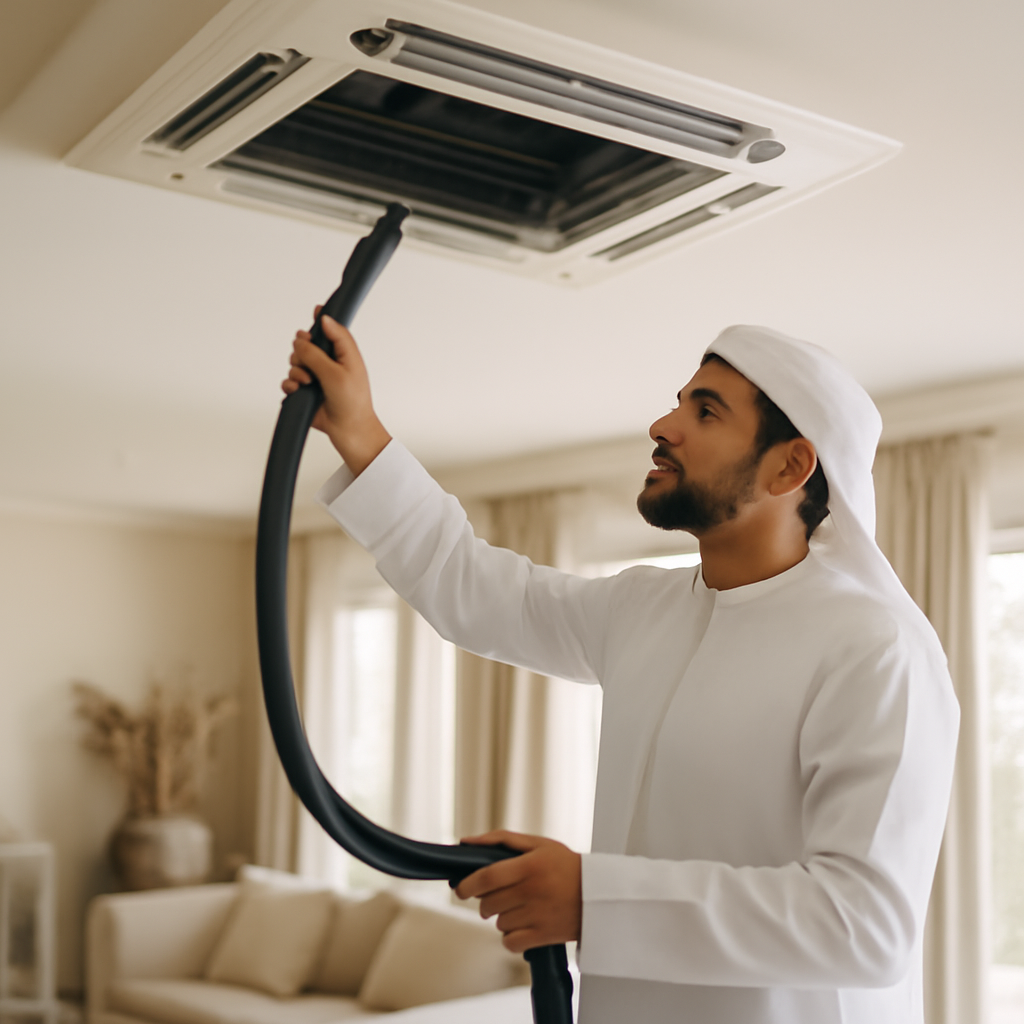 تنظيف مكيفات مركزية معتمدة ومرخصة في دبي — كوكب النظافة