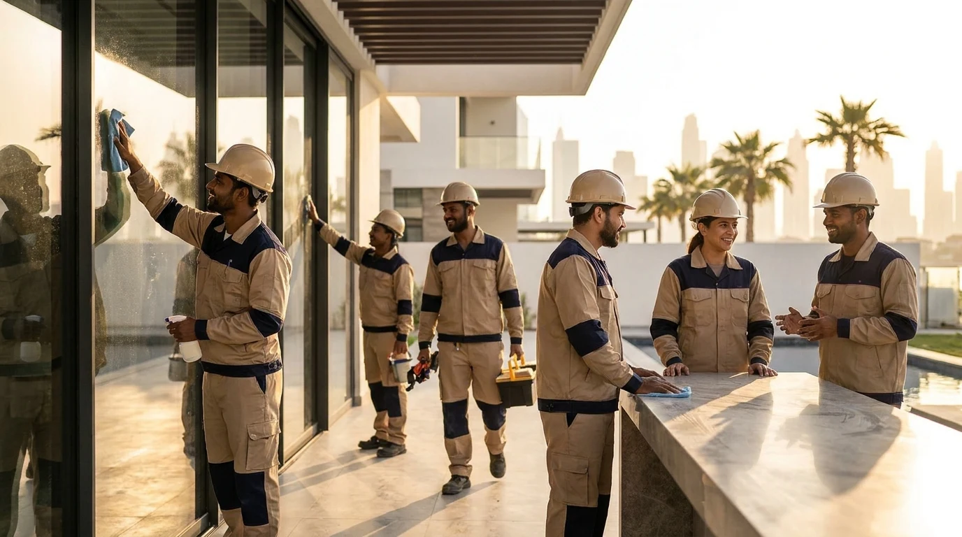 تنظيف بعد التشطيب والبناء في الإمارات 1